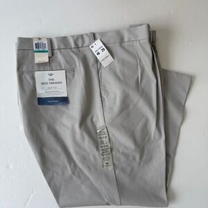 Dockers Best Pressed Big & Tall Mens Signature Khaki Pleated 46X29
